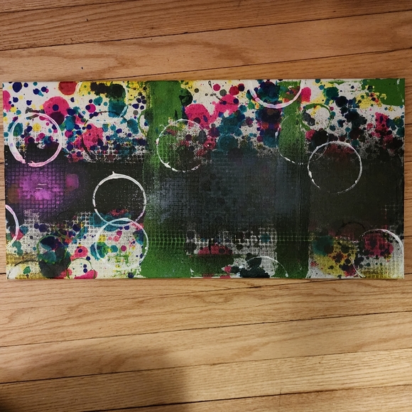 HANDCRAFTED Abstract Painting Artwork HANDPAINTED Bright Canvas Wall Art Decor - Picture 9 of 12